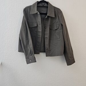 NWOT Stylish Green Button-Up Jacket